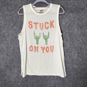 Mate Tank‎ Top S M Modal Pima Cotton Stuck On You cactus Lightweight Western